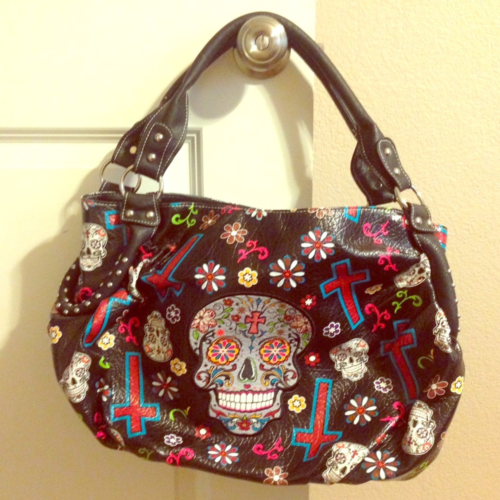 💥NEW💥Cowgirl Trendy Sugar Skull Large Bag